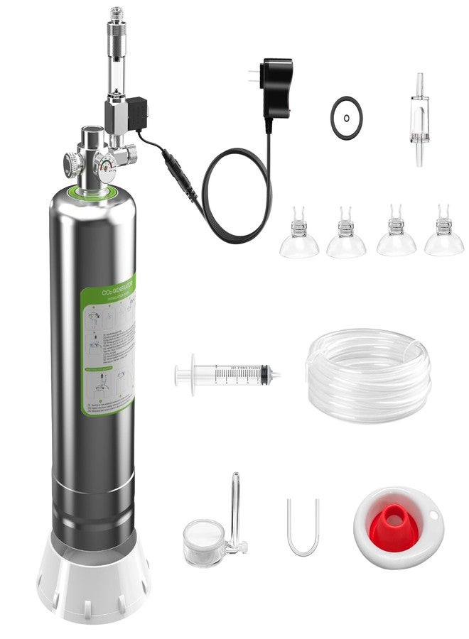 FZONE 2.5L Upgraded Aquarium CO₂ System with Complete Accessories, CO₂ Generator kit with Integrated Solenoid & Bubble Counter, Safety Valve, Main Switch for Planted Tanks - Image 1